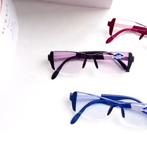 Kacamata Baca Dan Jalan Anti Radiasi Pria Wanita RIMLESS Tanpa Bingkai Optik Asli Ori