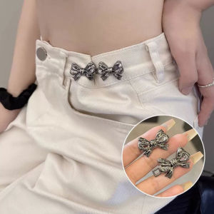 🔥Double Bow Waist Retraction Buckle Removable Waist Retraction Button LovelylifeFu👍