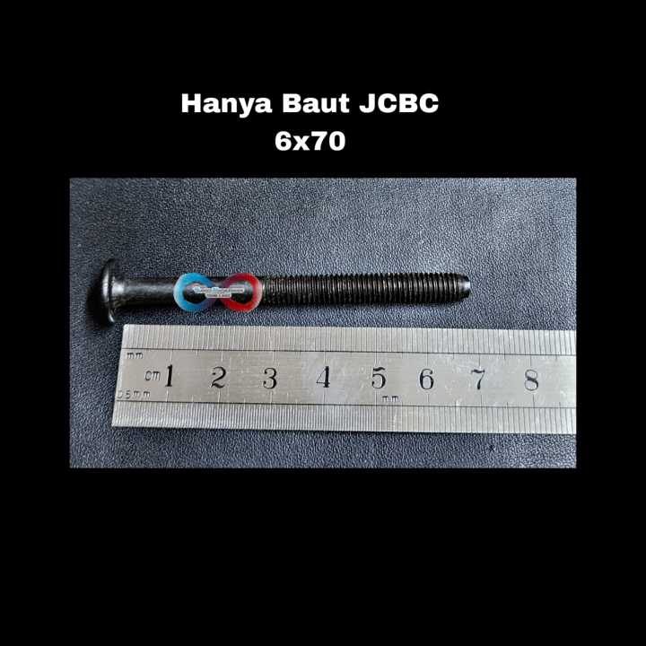 Baut JCBC Hitam M6x70 /Baut Knockdown Hanya Baut Per 10 pcs