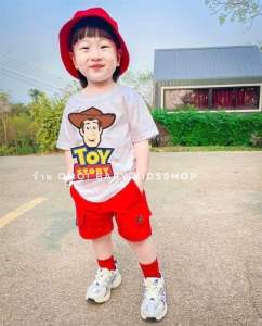 ᴛᴏʏ ꜱᴛᴏʀʏ ชุดเซต3 ชิ้น เสื้อ กางเกง หมวก