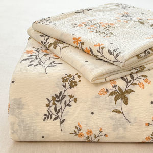 KAMONI | 2026 New Class A Double Layer Gauze Dormitory Single Bed Sheet Set