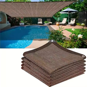 Balcony Privacy Shade Net 95% Anti UV Protection Garden Fence Netting Outdoor Canopy Sunshade Screen Jaring Hitam