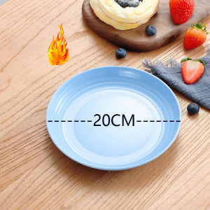 1pcs Plastic Original Plate Reusable Camping Picnic Dessert Plate Fruit Plate Dinner Plate Dishwasher and Microwave Safe