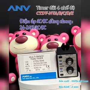 Rơ Le Thời Gian Timer đôi 4 chế độ CTDV-NVA/B/C/D/E