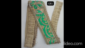 BELT GREEN ROYAL BLUE FIROZI AND TEKOIS STONE TYPE FOR WOMEN SAREE DRAPING BEST DESIGN FROM INDIA