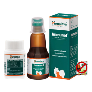 Himalaya Immunol Liquid 100ml for Cats and Dogs - Immune Booster and After Vaccine Medicine