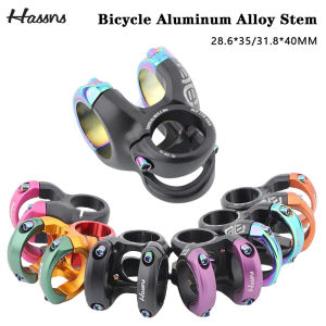 HASSNS Bicycle Stem MTB Power Road Bike Mountain Bridge Short Power Handlebar Table Stem Riser 28.6*31.8/35*40MM Cycling Parts