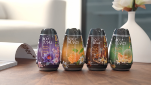 AQUABLANCE Scented Gel Air Fresheners | IFRA Certified Natural Essential Oil | 200g For Car Room Toilet