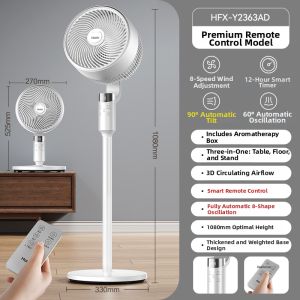 Haier | Powerful Quiet Adjustable Oscillating Fan