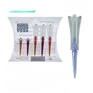 Japan Import Lite Golf Tee Keeps Playing Soft Rubber King Tee Durable Golf Nail Length Golf Tee