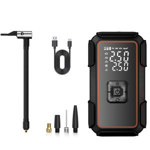 Portable Wireless Car Air Compressor Pump Digital Display Electric Tire Inflator For Motorcycle Bicycle Auto Tyre Balls Black