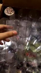 [ 50 pcs± ] Cylinder box PVC Gift Box VMP Gifts boxes Cylinder Plastic Container Slinder Box Round box