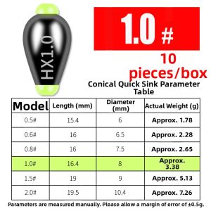 tzdhn | Through-hole Far-cast Adjustable Eco-friendly Lead Sinkers