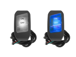 Universal Motorcycle High and low beam switch 3-Way Hi/Low Switch Have Color Light with Off Mode