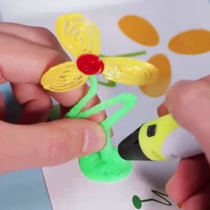 3D Printer Pen Full Set with Filament 3M 3 Colors Toy for kids Scratch Pen For Chicken DIY 3d Printer pen Crafting Doodle Drawing Arts Printer Tools Childrens Toys Magic Pen Drawing Creative Toy Birthday Design Gift For Kids