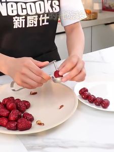 BOSSLU Alat Pemisah Biji Kurma / Alat Pembuang Biji Buah Angco Stainless Steel
