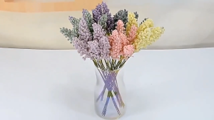 Bunga Gandum Tiruan 6 Tangkai Premium - Hiasan Rumah & Pejabat Minimalis Bunga Plastik Tahan Lama Anti Pudar