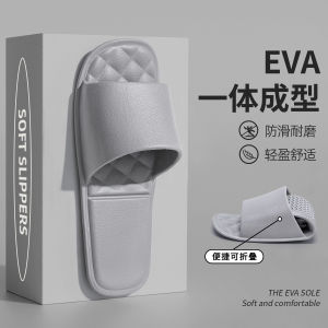 รองเท้าแตะเดินทางแบบพับได้ระบายอากาศสําหรับผู้ชายและผู้หญิงน้ําหนักเบาแบบพกพาห้องน้ํารองเท้าลื่นอุปกรณ์โรงแรม