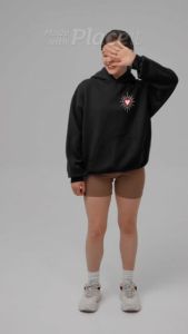 HOODIE PSHT MOTIF HATI BERSINAR TERATE