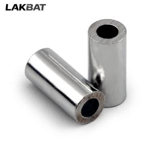 LAKBAT 210 Chiếc Nhôm Uốn Tay Áo Câu Cá Kết Nối Hình Bầu Dục Ống Tròn Nước Mặn Bass Cá Chép Lãnh Đạo Giàn Khoan Giải Quyết Phụ Kiện