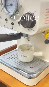 3oz/90ml Ceramic Measuring Cups Espresso Extraction Transfer Cup Milk Cup With Scale Kitchen Tools