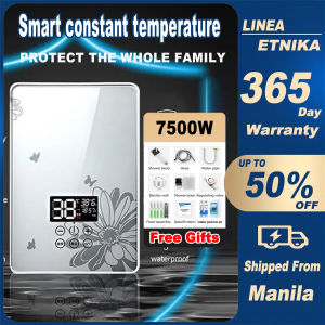 Speed Electric Water Heater Intelligent Frequency Conversion Constant Temperature Shower Heater Led Digital Display Tankless Water Heater 3 Seconds Hot Water Over-Temperature Protection Water Heater
