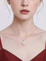 Mother's Day Gift 999 Pure Silver Peace Lock Necklace New Chinese Style Longevity Lock Women's Pendant Jewelry Silver Chain. 