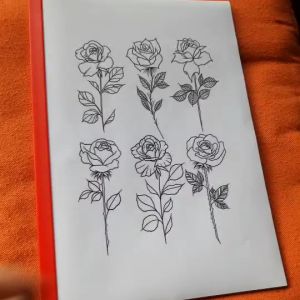 สักลาย ลายกุหลาบ เเทดทูรอยสัก 1 ชุด 40 แผ่น ไม่ใช่สติ๊กเกอร์