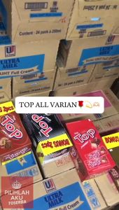 Delfi TOP BLACK IN WHITE 9 gram isi 24pcs / box - HARGA 1 BOX