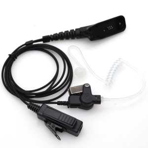 Covert Acoustic Air Tube Earpiece Headset PTT Mic for Motorola APX2000 APX7000 APX6000 APX7500 DP4601 XiR P8268 P8668 Radio