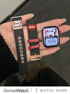 American Style Denim Watch Band for Huawei Fit4 Womens Model 4th Generation pro Bracelet Compatible Smartwatch Band