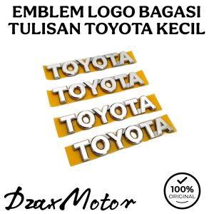 EMBLEM LOGO BAGASI TULISAN TOYOTA KECIL ORIGINAL