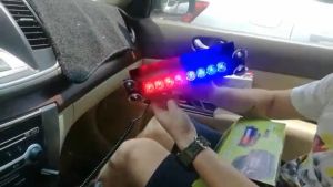 High Quality LED Strobe Flash Light Red Blue Emergency Warning Flash Light Rela Escort Convoy LED Lampu Flashing Light