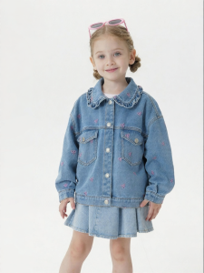 Marc&Janie | Bow Embroidered Girls Denim Jacket