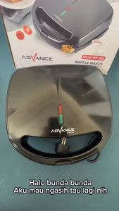 Advance WF206 Waffle Maker Listrik / Pembuat Waffle Listrik Low Watt - FREE ONGKIR Jabodetabek