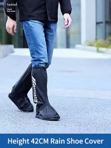 Waterproof Anti-Slip Reflective Zipper Design Overshoes Foldable Rain Cover Kasut Hujan Motorcycle Shoe Protector