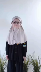 BOBOHO - JILBAB ANAK BERGO RICIS 4-8 TH / HIJAB INSTAN BABY BERGO RICIS ANAK PEREMPUAN