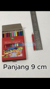 Pensil Warna Mini Untuk Anak Mewarnai Gambar isi 12