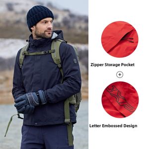 Jeep | Jeep Mens Three-in-One Down Jacket Outdoor Winter Warmth Windproof Waterproof Hiking Climbing Clothing Inner Lining Vest