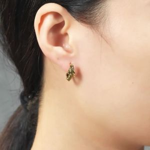 Huitan Personality Chinese Dragon Hoop Earrings for Women/Men Antique Metal Color Hip Hop Cool Guys Loong Earrings Hot Jewelry