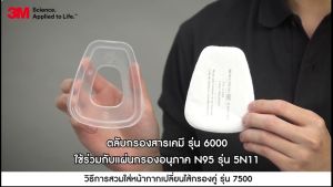 3M แผ่นกรองฝุ่น ละออง ฟูมโลหะ รุ่น 5N11 N95