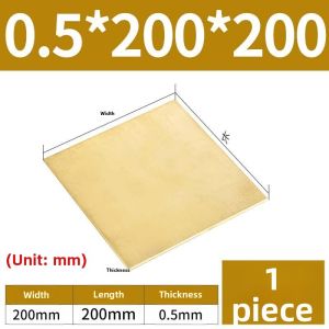 Custom Cutting DIY Brass Plate 0.5mm