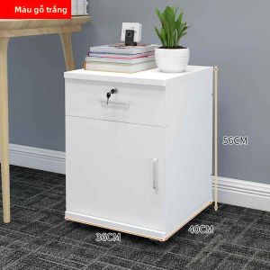 JINBAIRUI | Tủ Lưu Trữ Văn Phòng Di Động Có Khóa Hộc và Bánh Xe