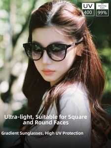AIKENI | Ultra-light Gradient Polarized Sunglasses for Square and Round Faces with UV Protection Prescription