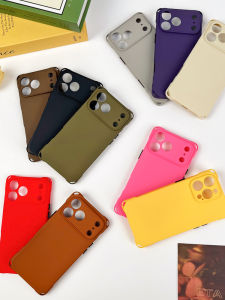 Pure Color Shell Quartet Hole Opening Mobile Phone Case Airbag High Anti-Fall Compatible with Lanyard Suitable for Huawei Xiaomi Honor  17Promax/16/15/14 Full Cover Mate70/60