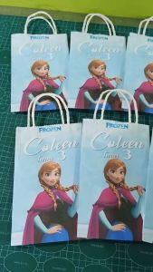 10pcs FROZEN ANNA D4 Theme Customized Lootbags