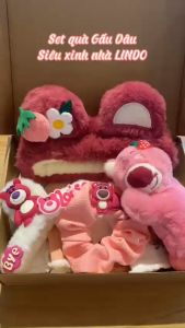Set Quà Tặng Gấu Dâu LINDO Quà Tặng Bạn Gái Các Dịp Đặc Biệt 20/10 8/3 Sinh Nhật Kỷ Niệm