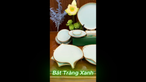 Đĩa Gốm Sứ Bát Tràng Men Hỏa Biến Thanh Ngọc Cao Cấp | Đĩa Tròn Đĩa Salad Đĩa Bầu Dục Đĩa Hoa | Trang Trí Bàn Ăn