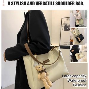 💖Large capacity commuter handbag Yellow tote bag Womens summer bag Commuter large bag Shoulder bag