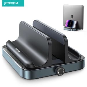 Joyroom ขาตั้งแล็ปท็อปแนวตั้งโทรศัพท์ Monut ผู้ถือขาตั้งเดสก์ท็อปพร้อมแท่นปรับได้เหมาะกับ MacBook/Samsung/HP/Dell Book